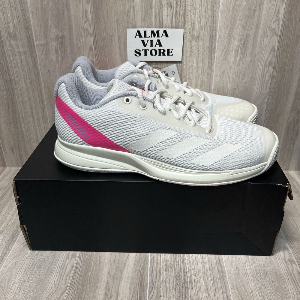 Adidas CourtFlash Pickleball M Shoes White Pink JQ0696 Women’s Size 8 NEW